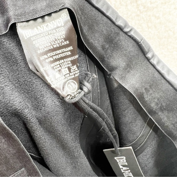 Blank NYC Vegan Leather Hi Rise Pull On Legging Maleficient Pant Black Size M - Picture 7 of 10